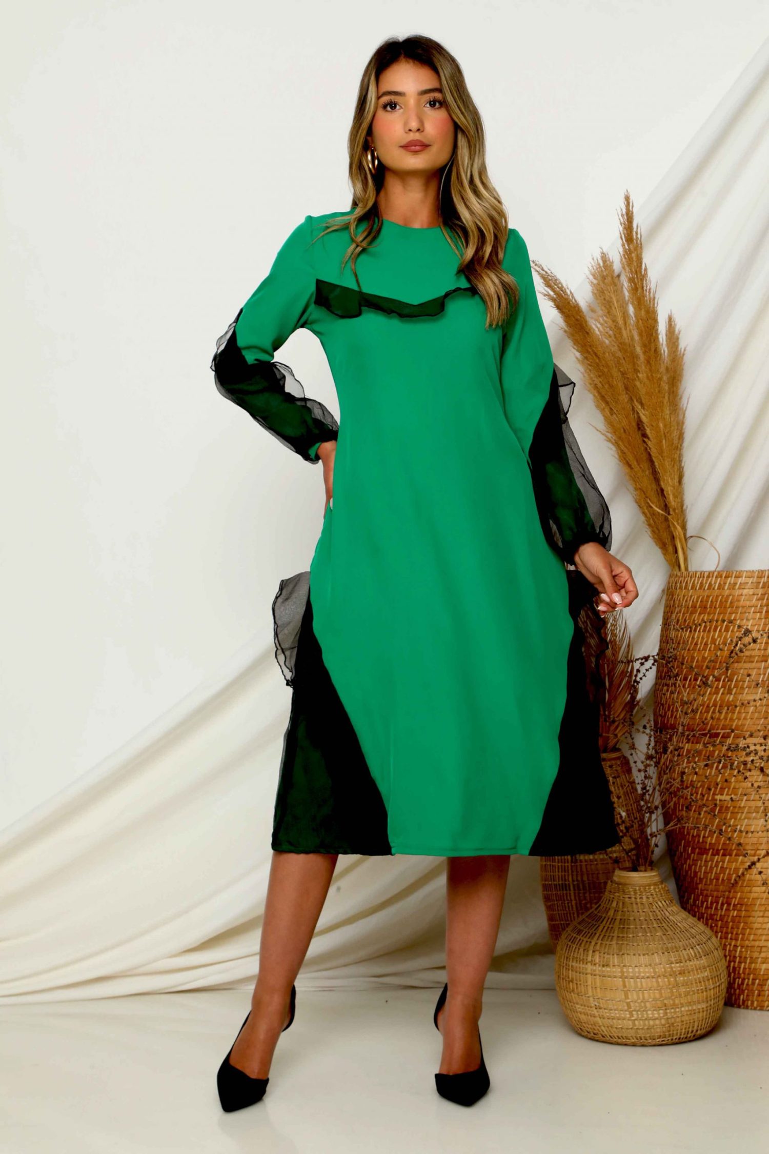 שמלת רונלי ירוק