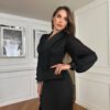 ⁦שמלת נשים ורדה⁩ – תמונה ⁦3⁩