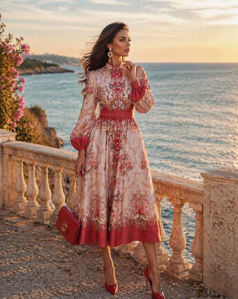 שמלות צנועות פרחוניות