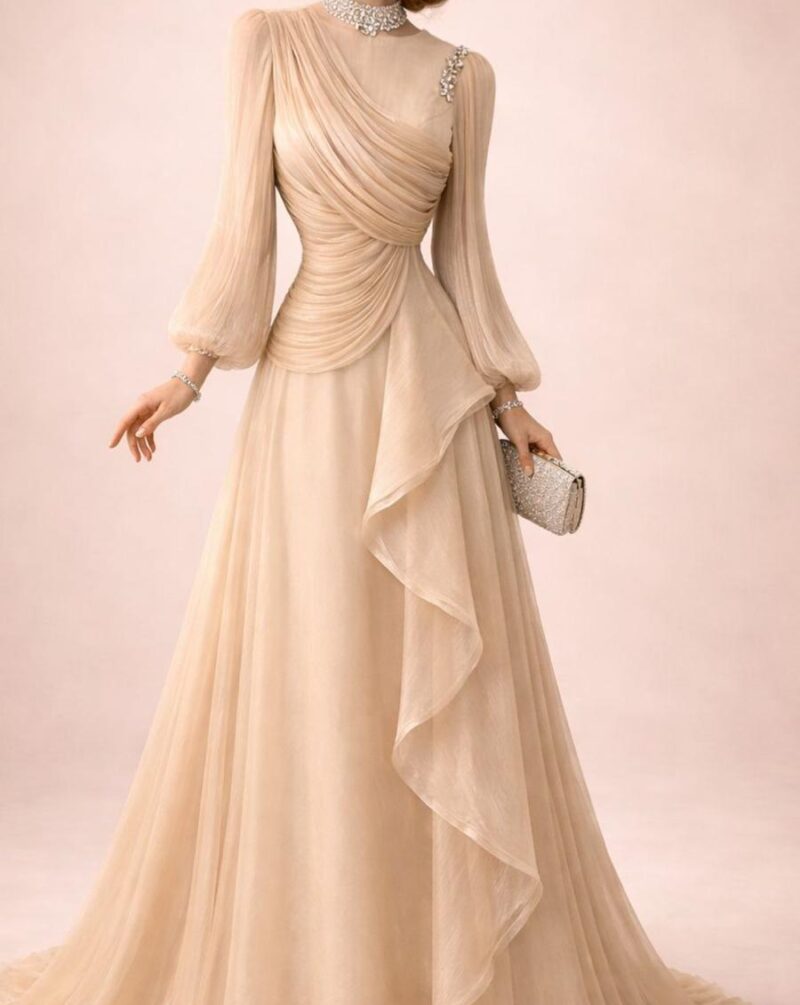 שמלות ערב צנועות לנשים