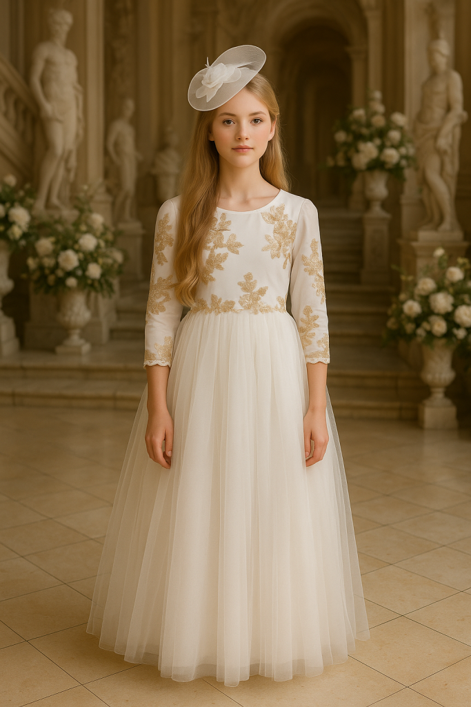 שמלת שמלות לילדות לאירועים ושמלות שושבינה – כנסו לאתר למגוון גדול של שמלות | VERDAH מבית Verdah | מבד – עיצוב יוקרתי ואופנה צנועה | Verdah elegant modest fashion שמלה שמלות ילדות לאירועים