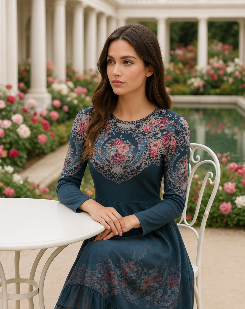 שמלות צנועות פרחוניות