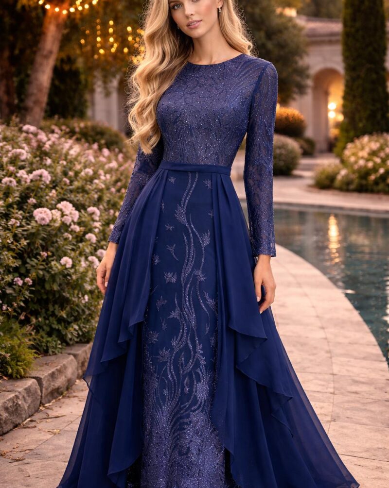 שמלות ערב צנועת לנשים