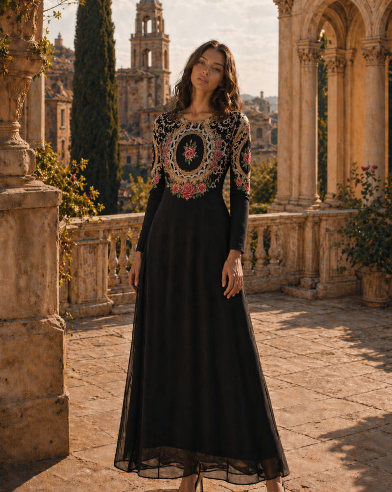 שמלות צנועות פרחוניות